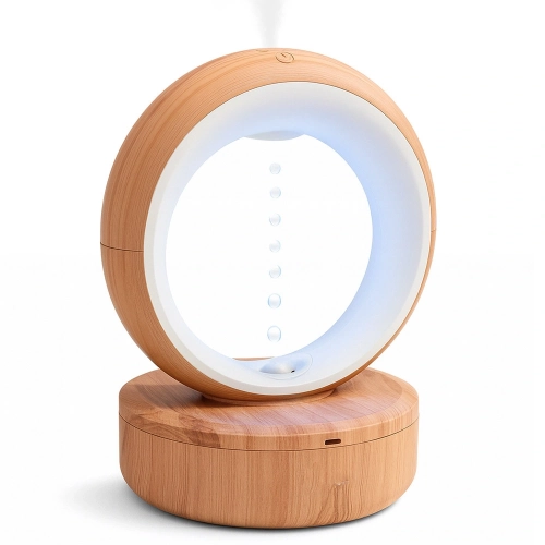 파인큐브 가습기 무드등 LED 우드물멍