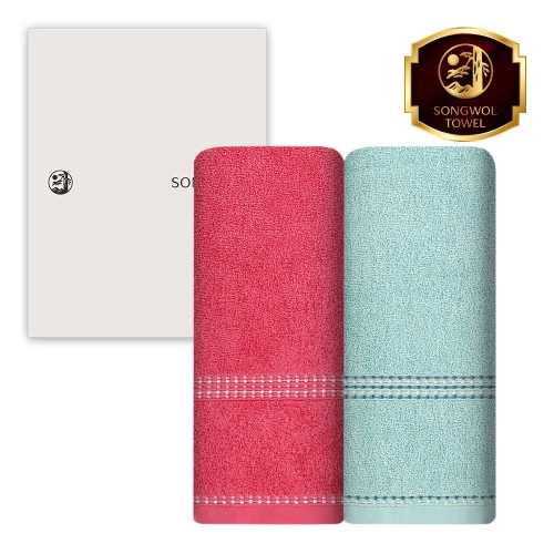 [송월타올] 볼륨40 타올 16수 140g 2매 풀세트
