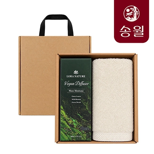 송월코마40수무지160 X 로라네이처비건 디퓨져 세트