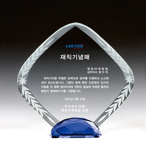 크리스탈 상패 SD14)058-5