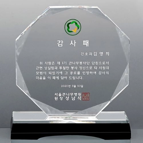 크리스탈 상패 SD13 306 2