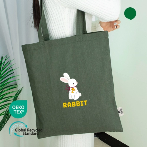 오코텍스리사이클 카키컬러 라이트에코백 (38cm*42cm)