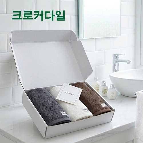 크로커다일 프리미엄 심플타올3매세트