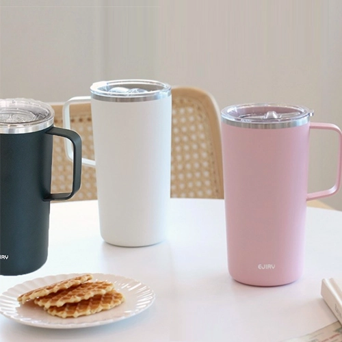 모던 베이직 이중 보온보냉 핸들 텀블러 600ML 3 color