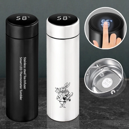 (H- 091) 스텐 녹차망 스마트 LED 온도 텀블러
