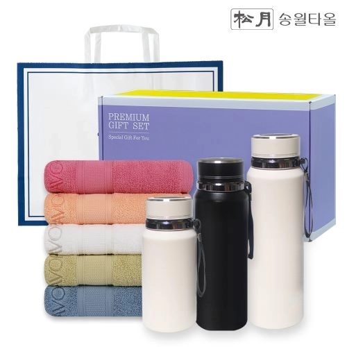 송월 프리미엄 선물 세트 (샤보렌 식스40 1P 프리미엄온도텀블러 600ml / 800ml / 1000ml 1P)