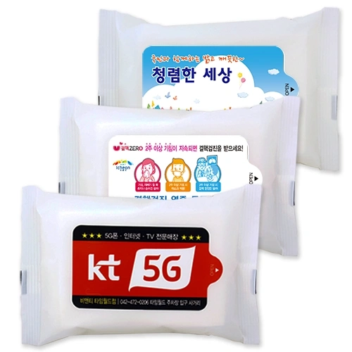 무광 화이트 물티슈 (10매/15매/20매)