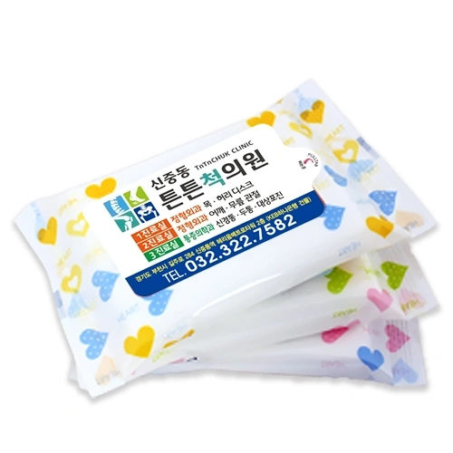 하트 광고 3종 물티슈 (10매/15매/20매)