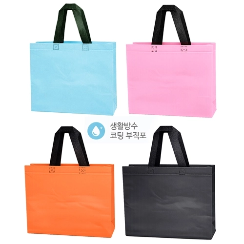 [코팅부직포 중사이즈]사이즈30cm*26cm*10cm/4가지색상/인쇄가능