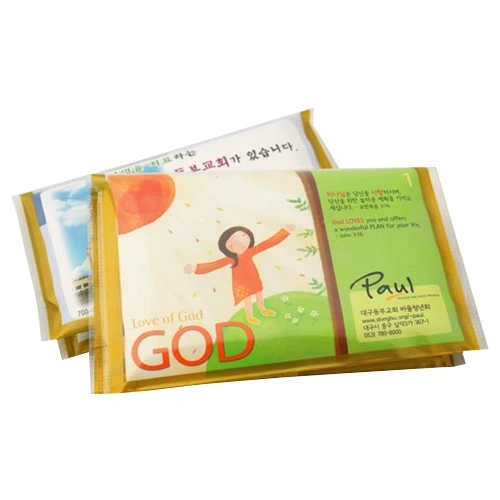 금테 투명 컬러 지갑 티슈