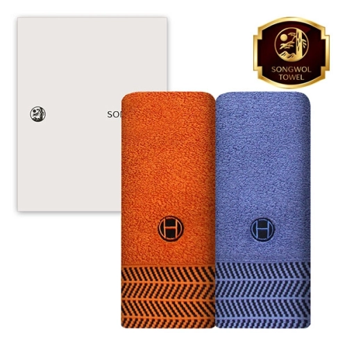 [송월타올] 호텔컬렉션 어로우 타올 30수 150g 2매 풀세트