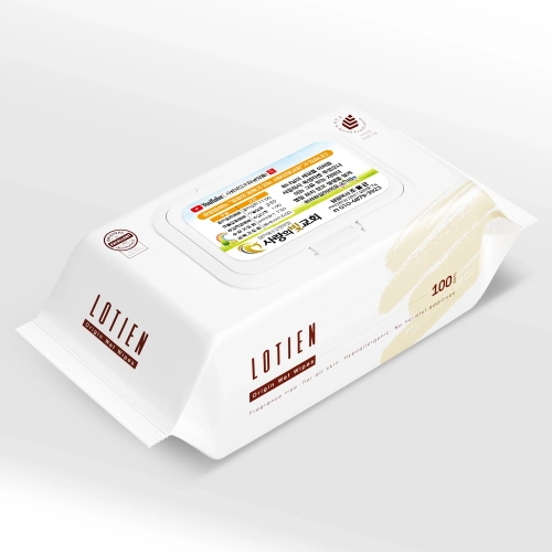 로티엔 오리진 베이지 45g 엠보싱 물티슈 (100매) 전도용
