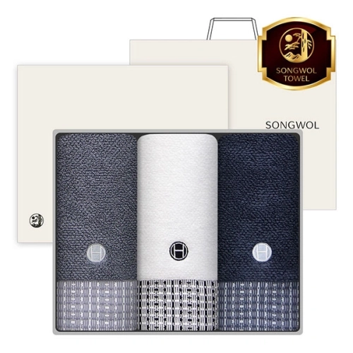 [송월타올] 호텔컬렉션 톤40 타올 3매, 고급세트, 세면타올