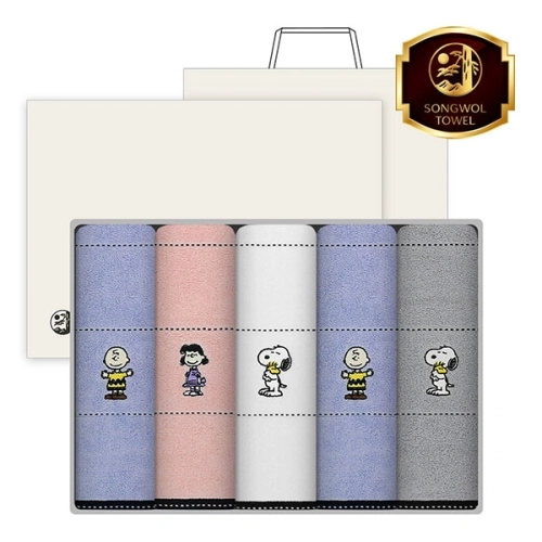 스누피 프렌즈40 타올 5매 고급 세트