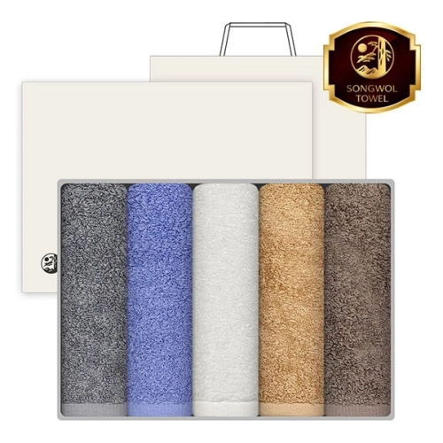 [송월타올] 호텔수건 5매 고급 세트 40수 170g