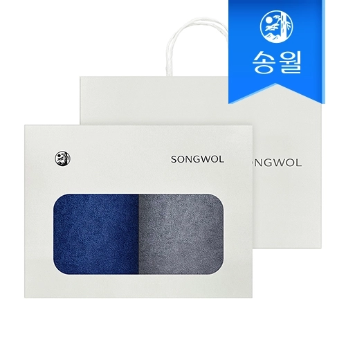[송월타올] 호텔수건 렝스턴 240g 2p 선물세트(쇼핑백) 기념수건 답례품