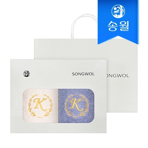 송월 카이저 40수 코마 160g 2매 선물세트(쇼핑백) 호텔수건 답례품