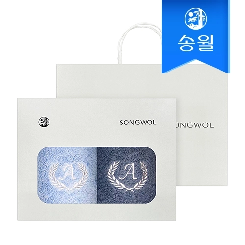 송월 항균 에이스 180g 2매 선물세트(쇼핑백) 단체수건 답례품