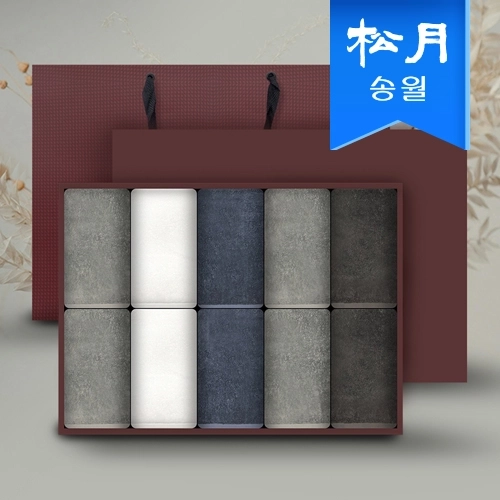 [송월타월] 에르모 170g 세면 10매 선물세트(쇼핑백)