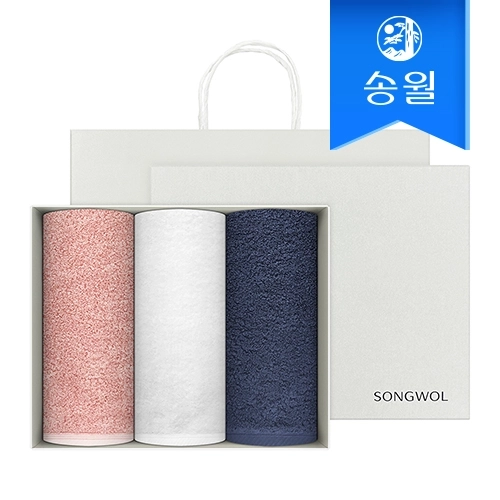 [송월타월] 180g코마사40수 3매 선물세트+쇼핑백 답례품